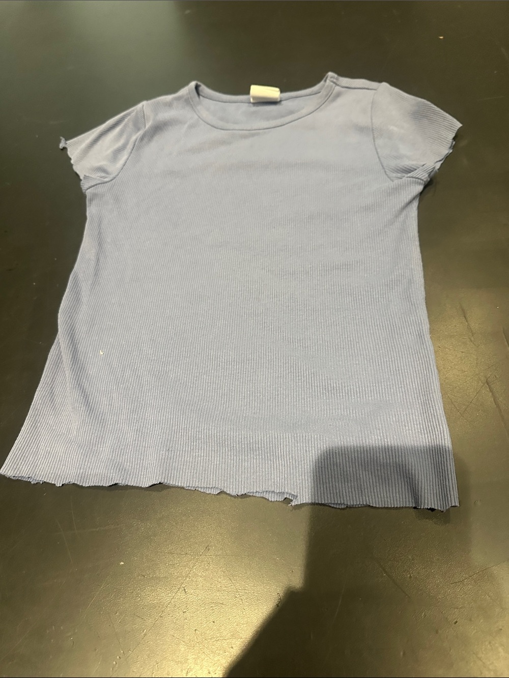 GAP Kids Periwinkle Ribbed Short Sleeve Tee